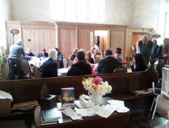 Parishioners enjoying their lunch...